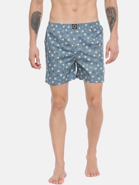 

Joven Men Blue & White Printed Boxers JB1P-SC