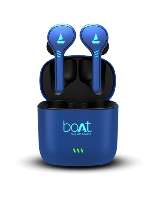 

boAt Airdopes 431 Blue TWS Earbuds with Bt V5.0 IPX4 Premium Sound Voice Assistant