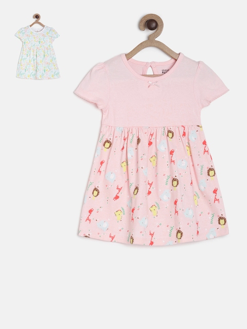 

MINI KLUB Infant Girls Multicoloured Printed Fit and Flare Dress, Multi
