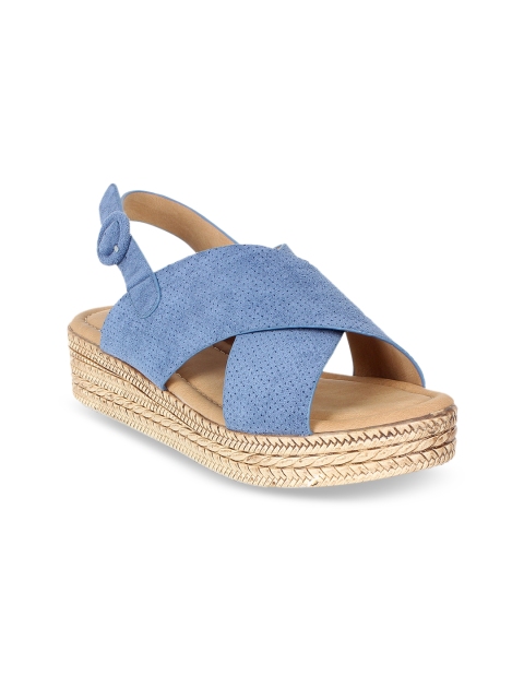 

Flat n Heels Women Blue Solid Sandals