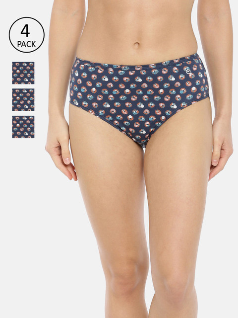 

Macrowoman W-Series Women Pack Of 4 Assorted Hipster Briefs MW2105