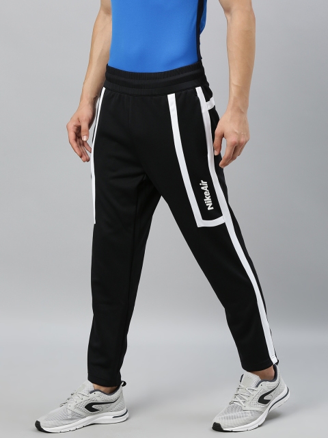 

Nike Men Black & White Air AS NSW Striped Track Pants