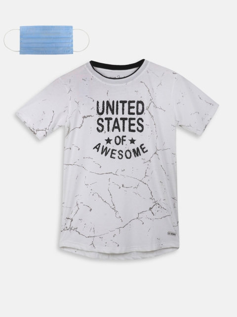 

Lil Tomatoes Boys White Printed Round Neck T-shirt