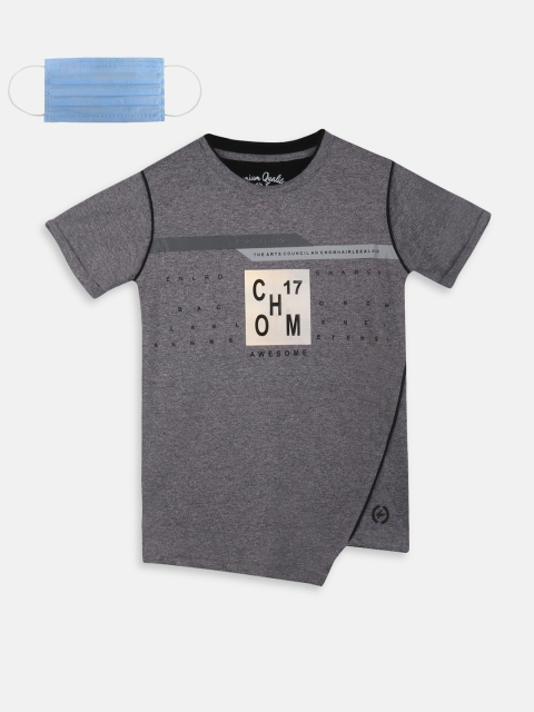 

Lil Tomatoes Boys Grey Printed Round Neck T-shirt