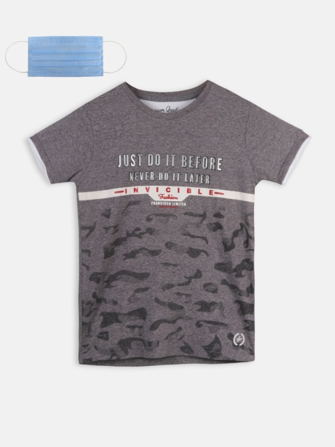 

Lil Tomatoes Boys Grey Printed Round Neck T-shirt