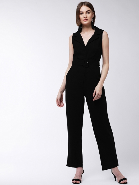 

MAGRE Women Black Solid Basic Jumpsuit