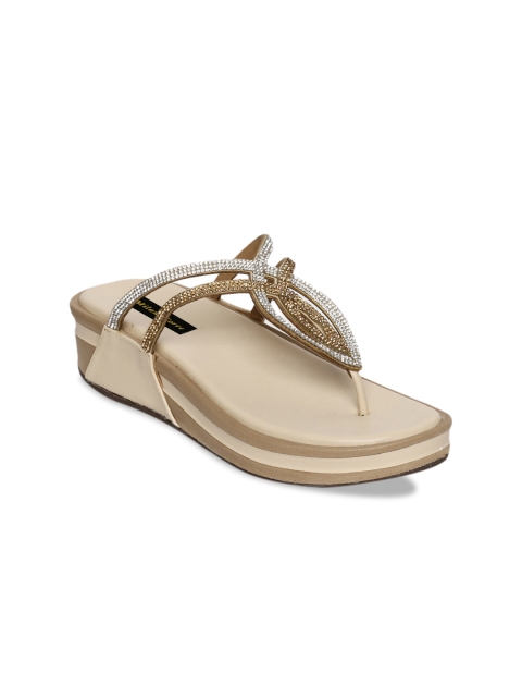 

Milano Torre Women Nude-Coloured Embellished Sandals