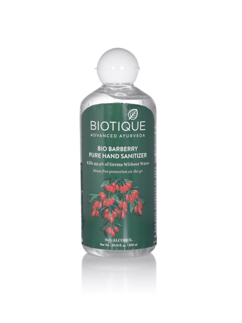 

Biotique Advanced Ayurveda Bio Barberry Pure Hand Sanitizer 300 ml, Green