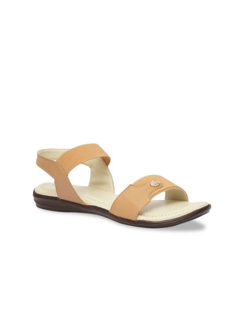 

Butterflies Women Beige Solid Open Toe Flats