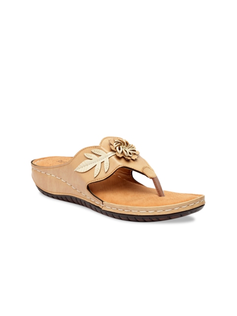 

Butterflies Women Beige Solid Sandals