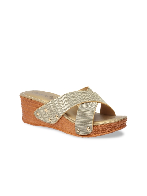 

Butterflies Women Brown Striped Wedges