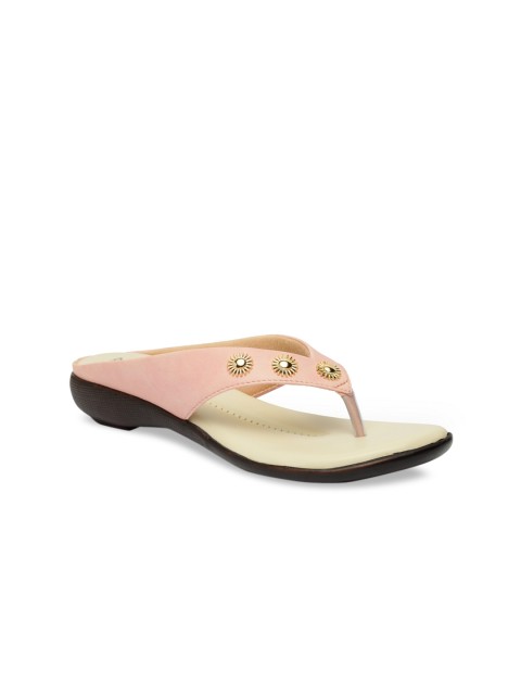 

Butterflies Women Peach-Coloured & Cream-Coloured Solid Sandals