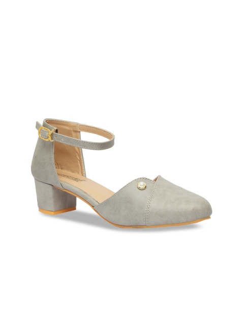 

Butterflies Women Grey & Beige Solid Pumps