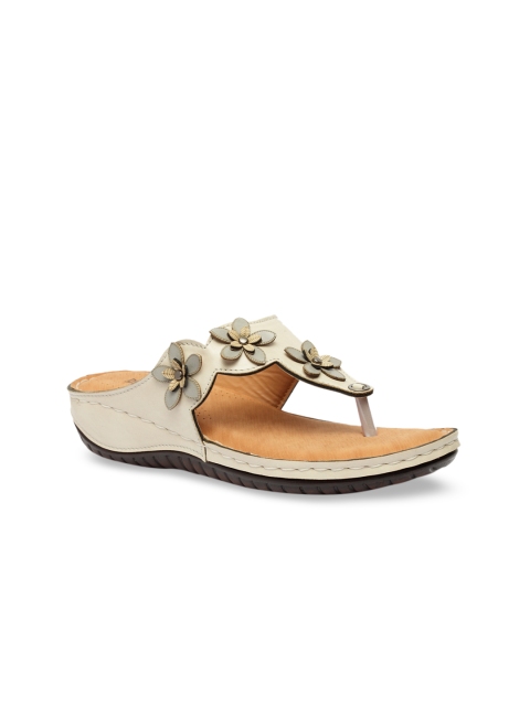 

Butterflies Women Cream-Coloured & Beige Solid Sandals