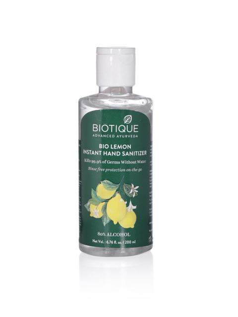 

Biotique Advanced Ayurveda Bio Lemon Instant Hand Sanitizer 200 ml, Green