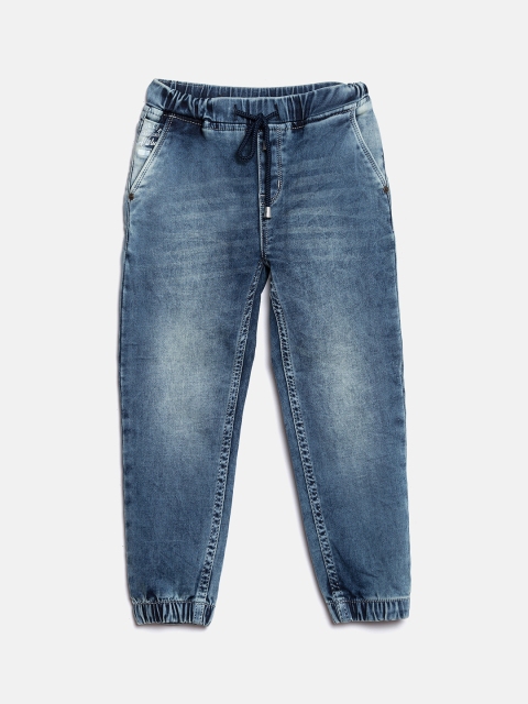 

Blue Giraffe Boys Blue Jogger Mid-Rise Clean Look Jeans