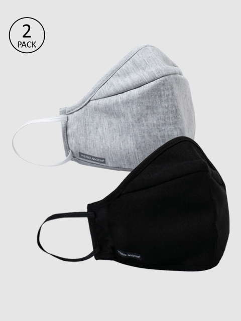 

Vero Moda Women 2-Pcs 3-Ply Anti-Viral Masks, Black
