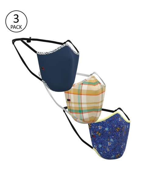 

Peter England Men Pack of 3 Pcs Assorted Reusable 3-Ply Viroblock Outdoor Masks