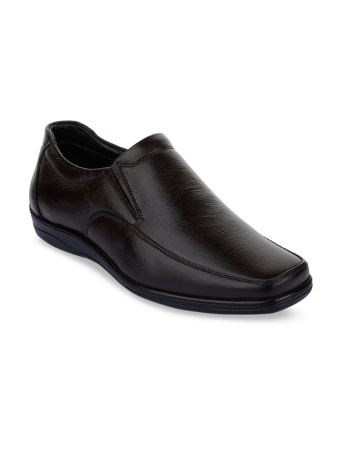 

Liberty Men Brown Solid Formal Slip-Ons
