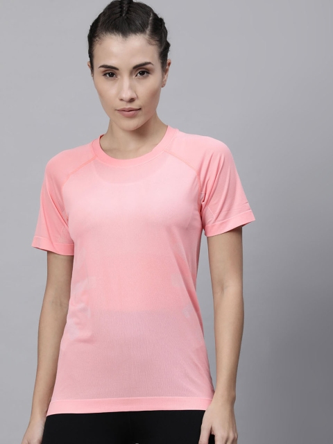 

Cultsport Women Pink Printed Round Neck T-shirt