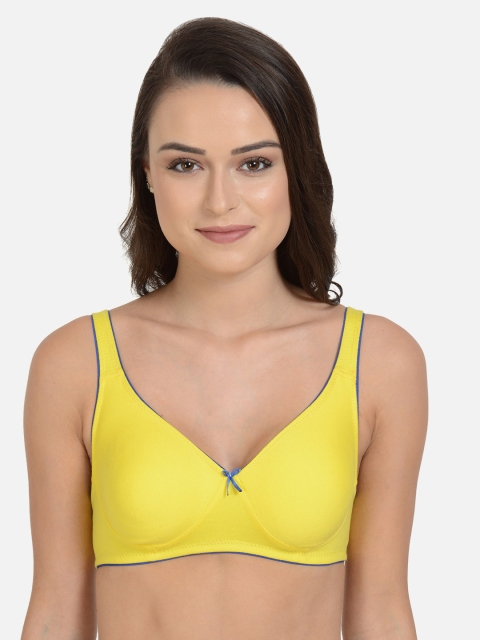 

mod & shy Yellow Solid Non-Wired Lightly Padded Everyday Bra MS205