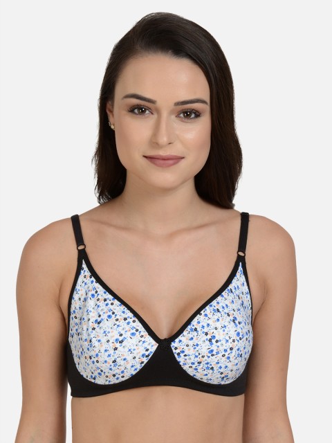 

mod & shy White & Black Printed Non-Wired Non Padded Everyday Bra MS169