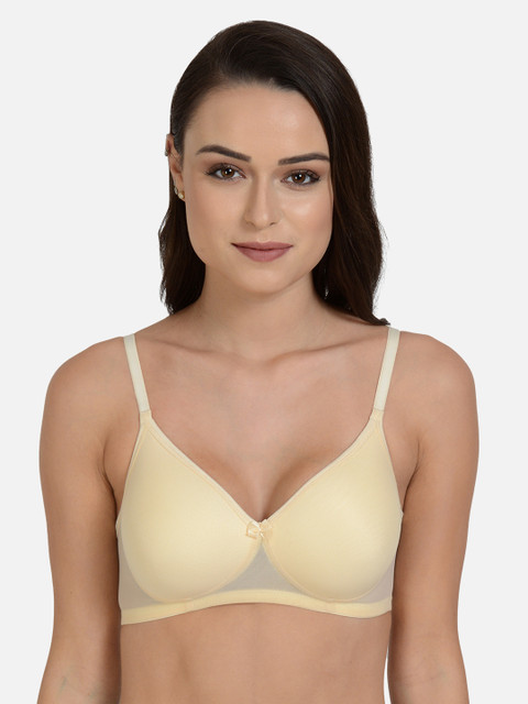 

mod & shy Yellow Solid Non-Wired Lightly Padded Everyday Bra MS182