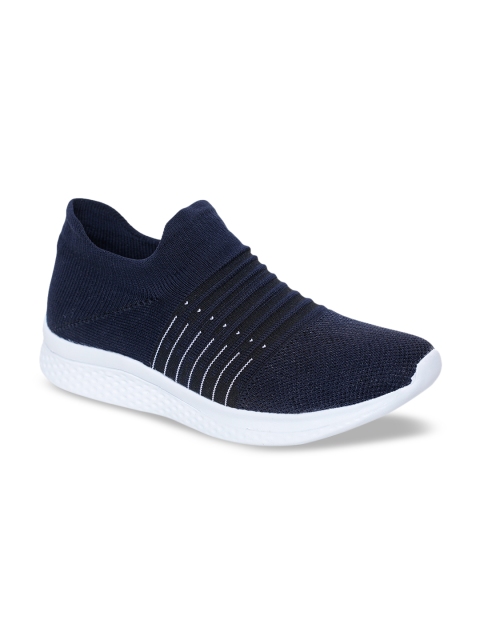 

Liberty Men Navy Blue Mesh Walking Shoes