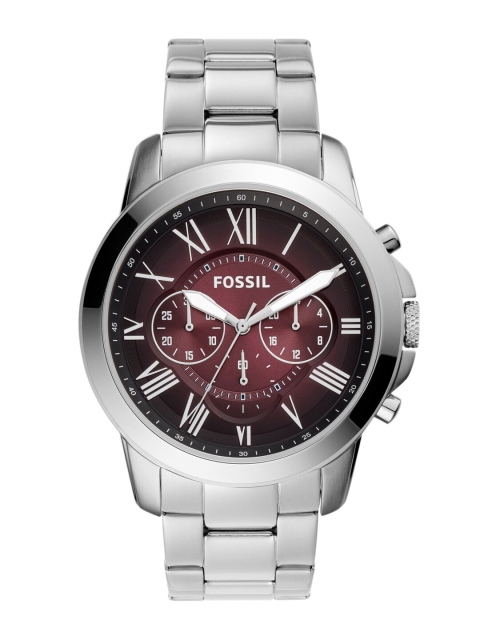 

Fossil Men Silver-Toned Analogue Watch FS5628