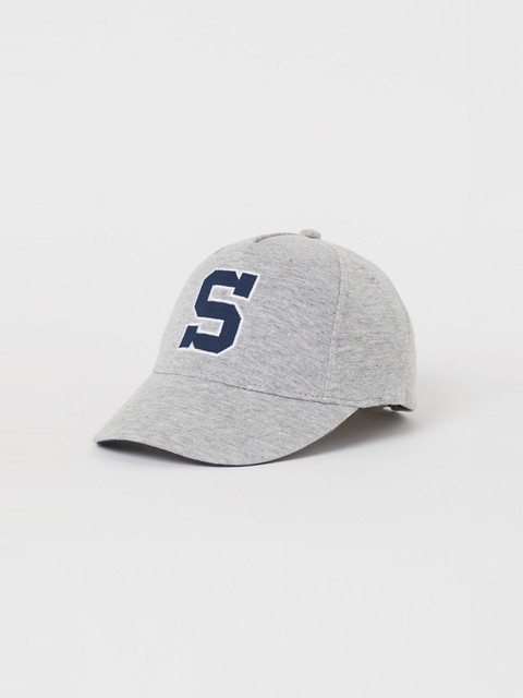 

H&M Boys Grey Melange Printed Baseball Cap