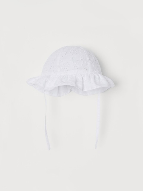 

H&M Kids White Broderie Anglaise-Detail Sun Hat