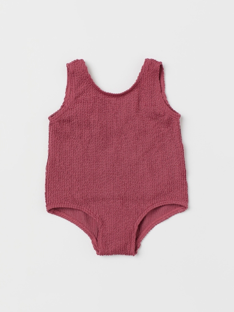 

H&M Girls Pink Solid Swimsuit