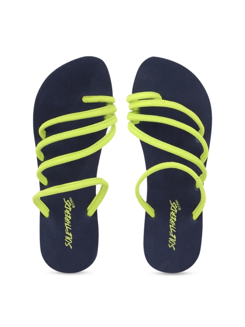 

Solethreads Women Fluorescent Green Solid Rubber One Toe Flats