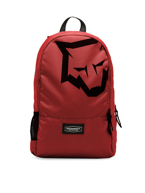 

BOOMBOLT Unisex Red & Black Brand Logo Backpack