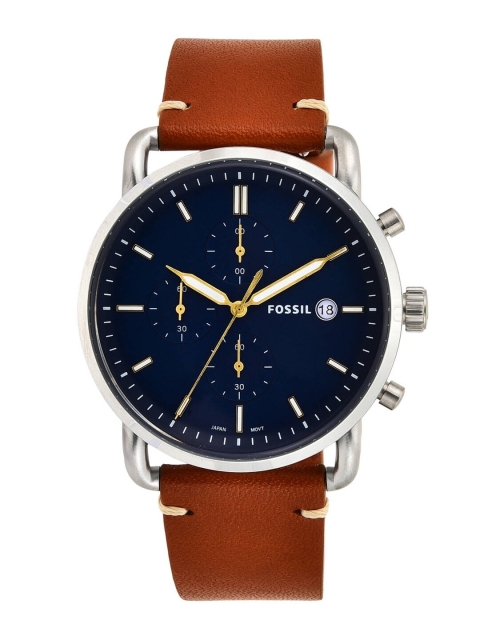 

Fossil Men Navy Blue Analogue Watch FS5401