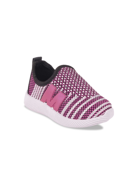 

Kittens Girls Pink & White Printed Lightweight Slip-On Sneakers