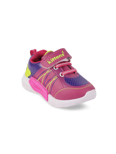 

Kittens Girls Pink& Blue Printed Lightweight Sneakers