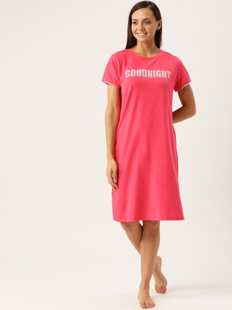 

Sweet Dreams Pink Printed Detail Nightdress