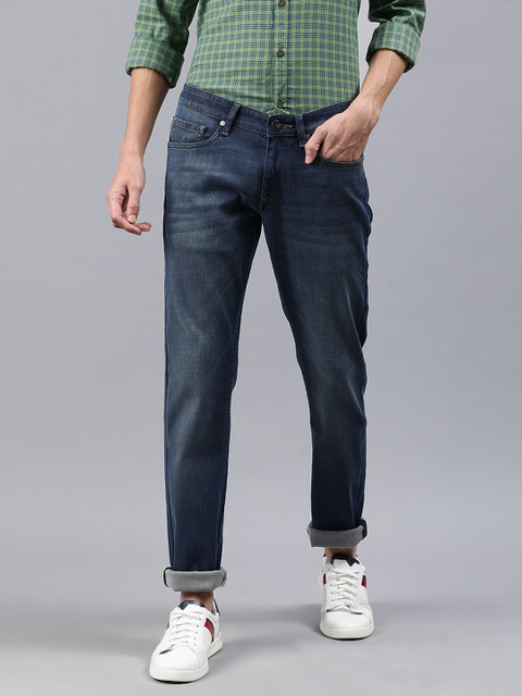 

Louis Philippe Jeans Men Blue Slim Fit Low-Rise Clean Look Stretchable Jeans