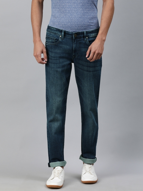 

Louis Philippe Jeans Men Navy Blue Slim Fit Low-Rise Clean Look Stretchable Jeans