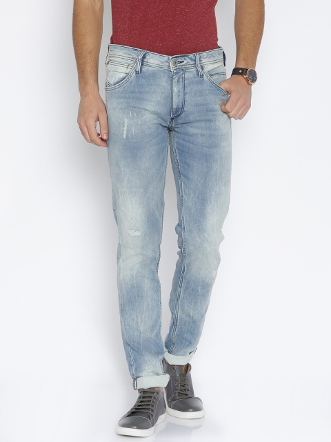 

Jack & Jones Blue Washed Tim Slim Fit Jeans