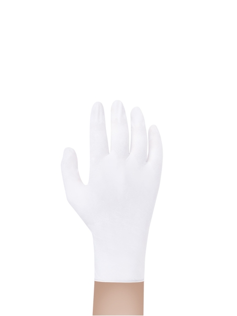 

yelloe Unisex Pack Of 100 White Solid Surgical Hand Gloves