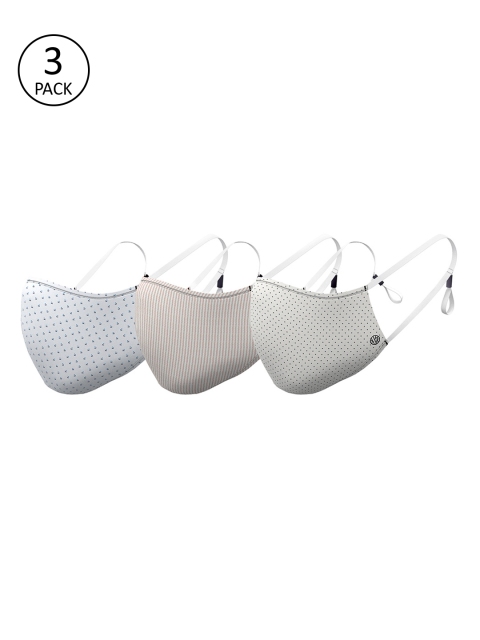 

Van Heusen Woman Assorted Pack Of 3 3 Ply Fabric Mask