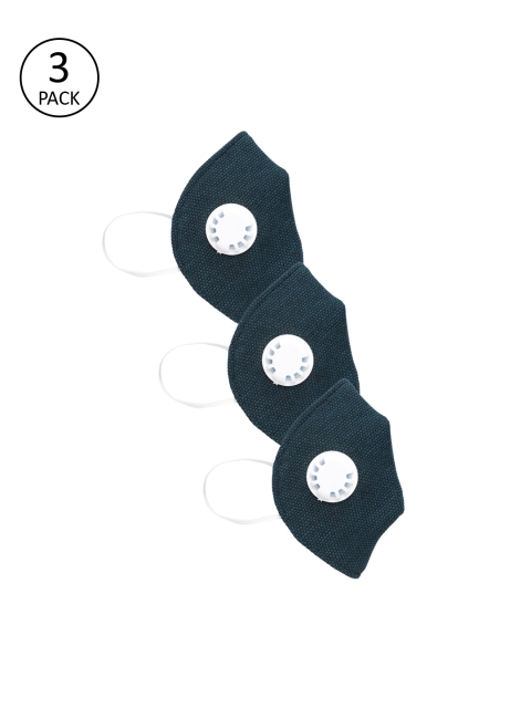 

LUXURAZI Unisex Green 3 Pcs 5 Ply Protective Fashion Masks