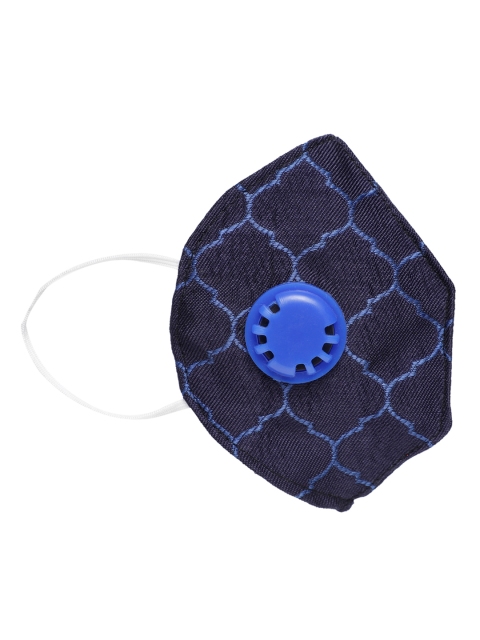 

LUXURAZI Unisex Navy Blue 5 Ply Valved Protective Mask
