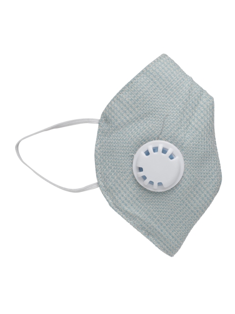 

LUXURAZI Unisex Green Solid Single 5-Ply Cerified Outdoor Valved Mask