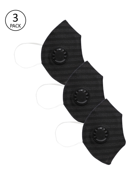 

LUXURAZI Adults Black 3 Pcs Reusable 5-Layers Outdoor Masks