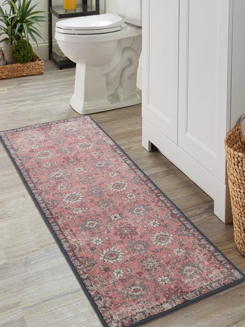 

RUGSMITH Red & Grey Printed Classical Bali Ikat Floor Runner