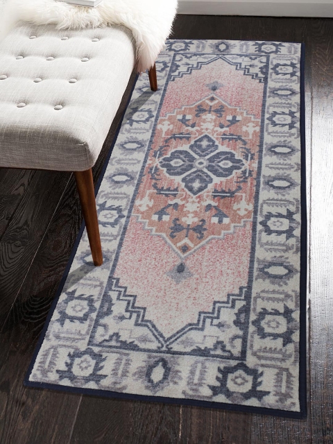 

RUGSMITH Beige & Black Premium Qualty CLASSICAL Pattern BALI IKAT Runner