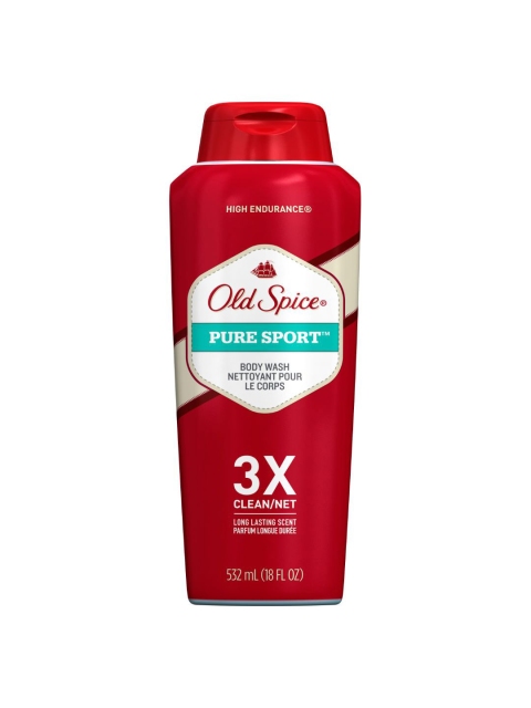 

Old Spice High Endurance Pure Sport Scent 3X Body Wash 532 ml, Red